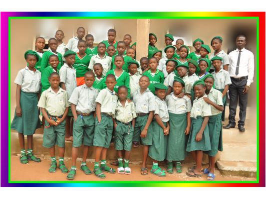 Jss 1B and their class counsellor